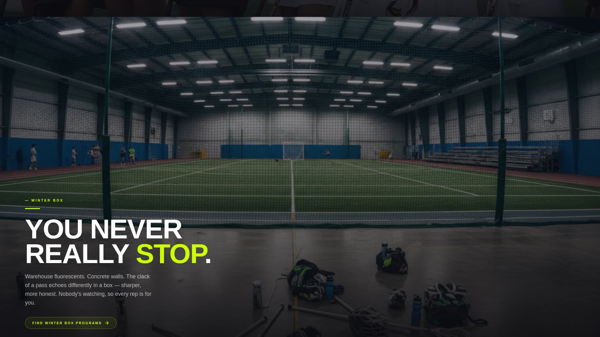 Cradle - Electrifying Lacrosse Landing Page Template