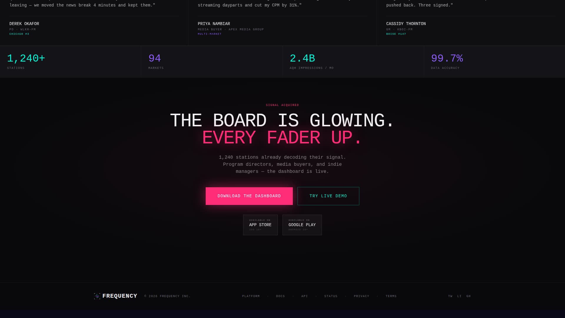 Radio Station Vertical SaaS Cost Calculator Website Template