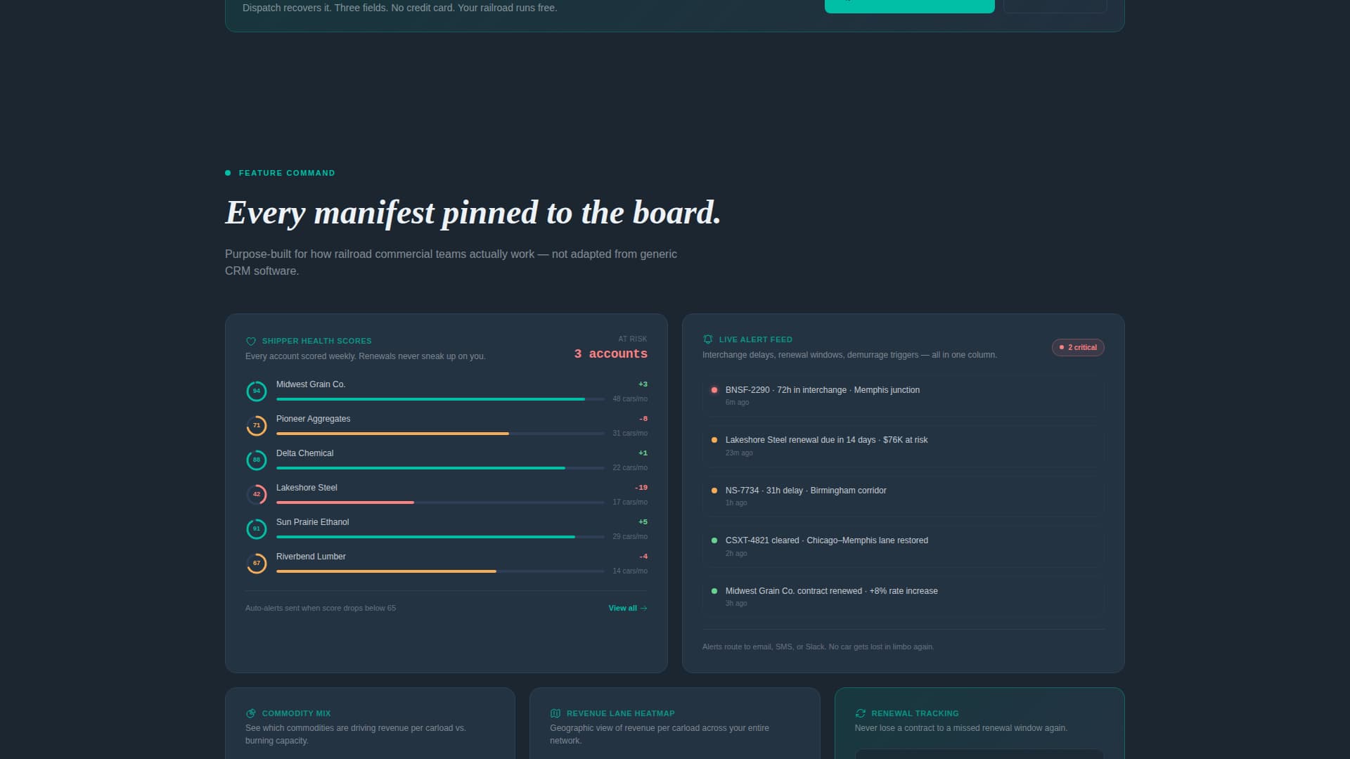 Railroad Vertical SaaS Cost Calculator Website Template