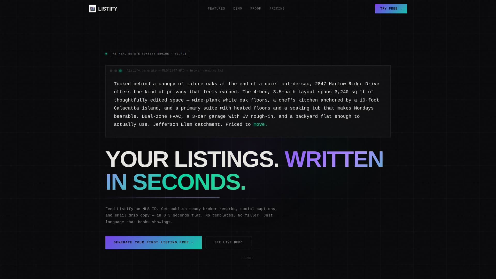 Listify - Powerful Realestateai Landing Page Template