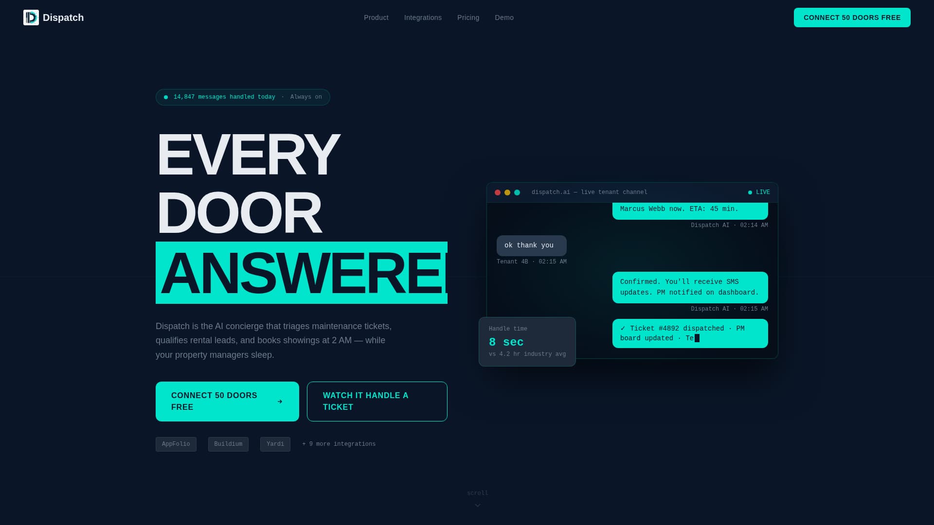Dispatch - Powerful Property Landing Page Template