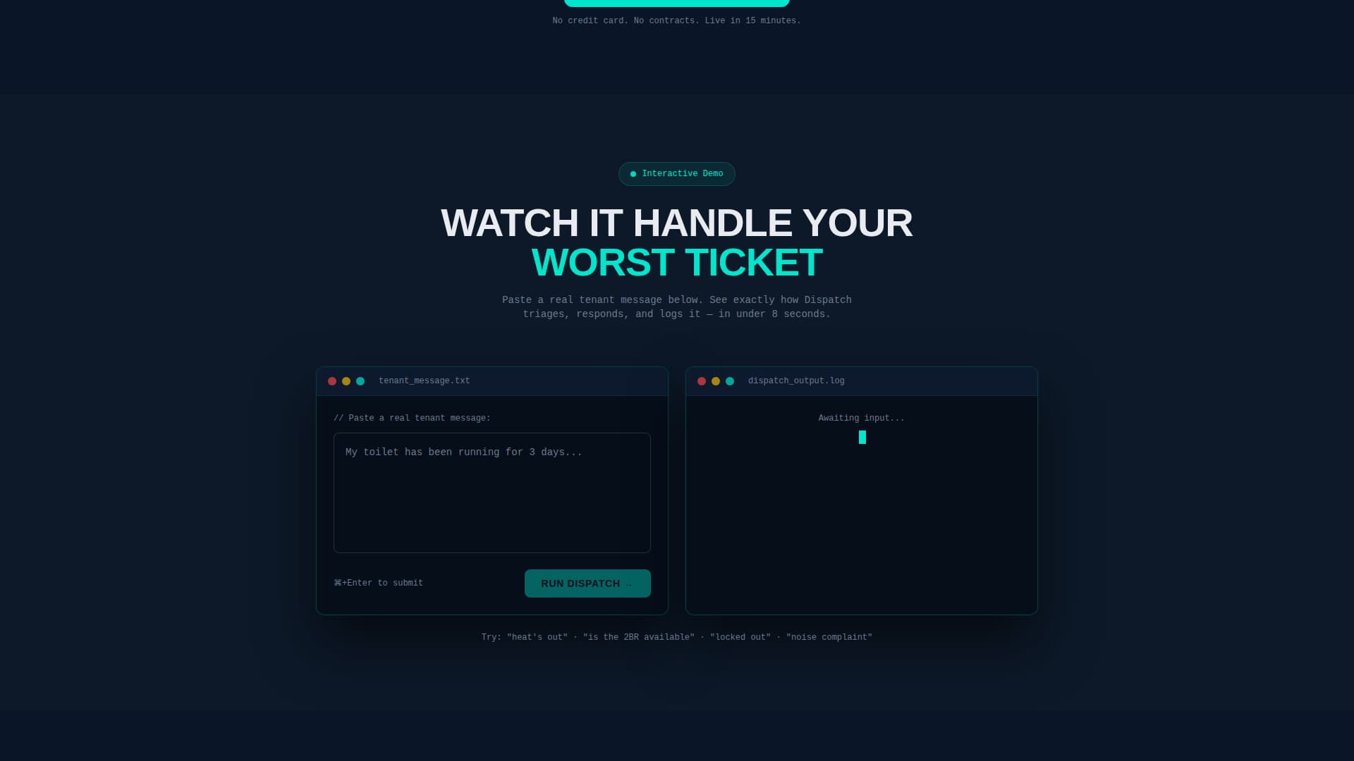 Dispatch - Powerful Property Landing Page Template