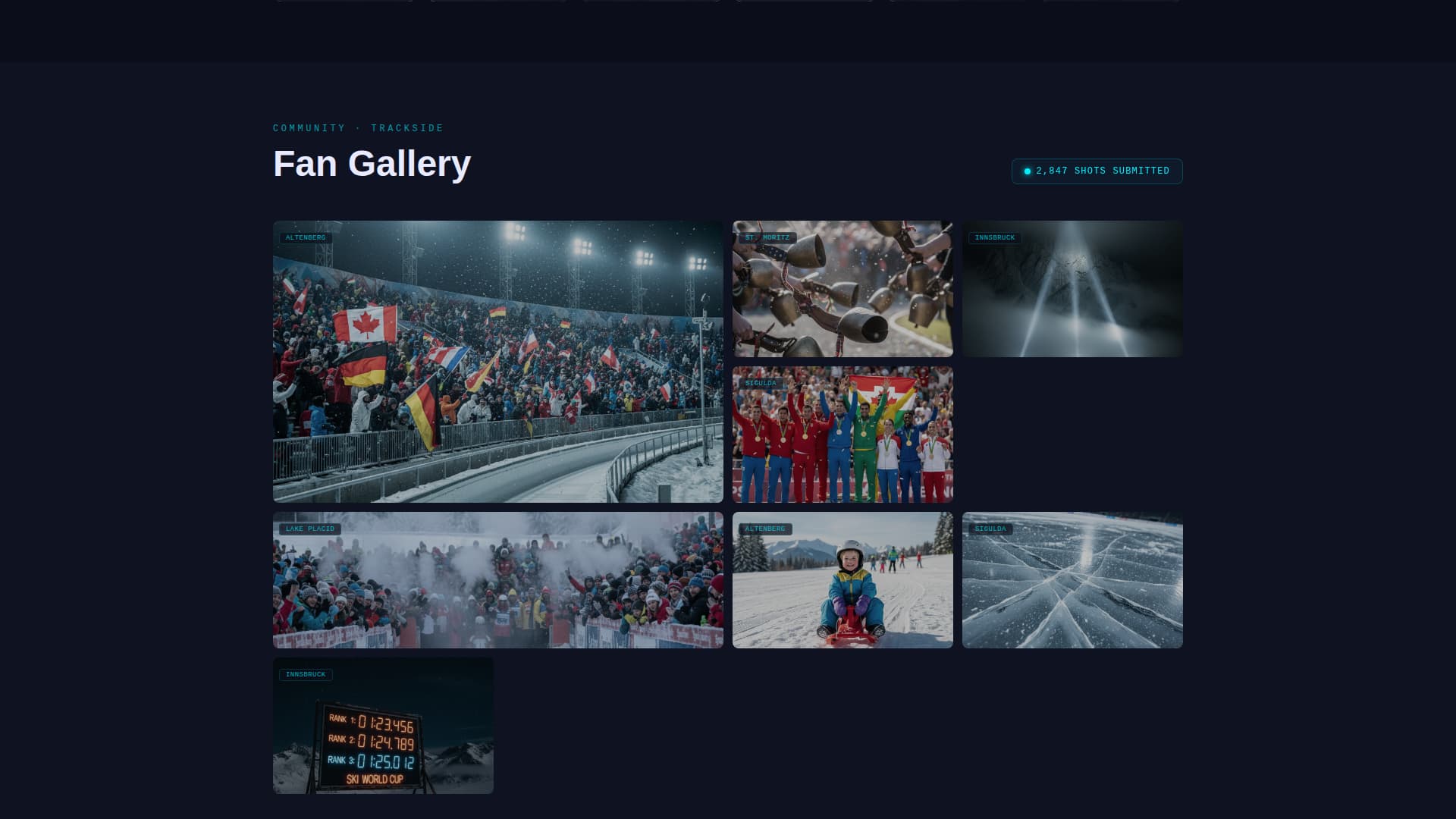 Sled - Electrifying Luge Landing Page Template