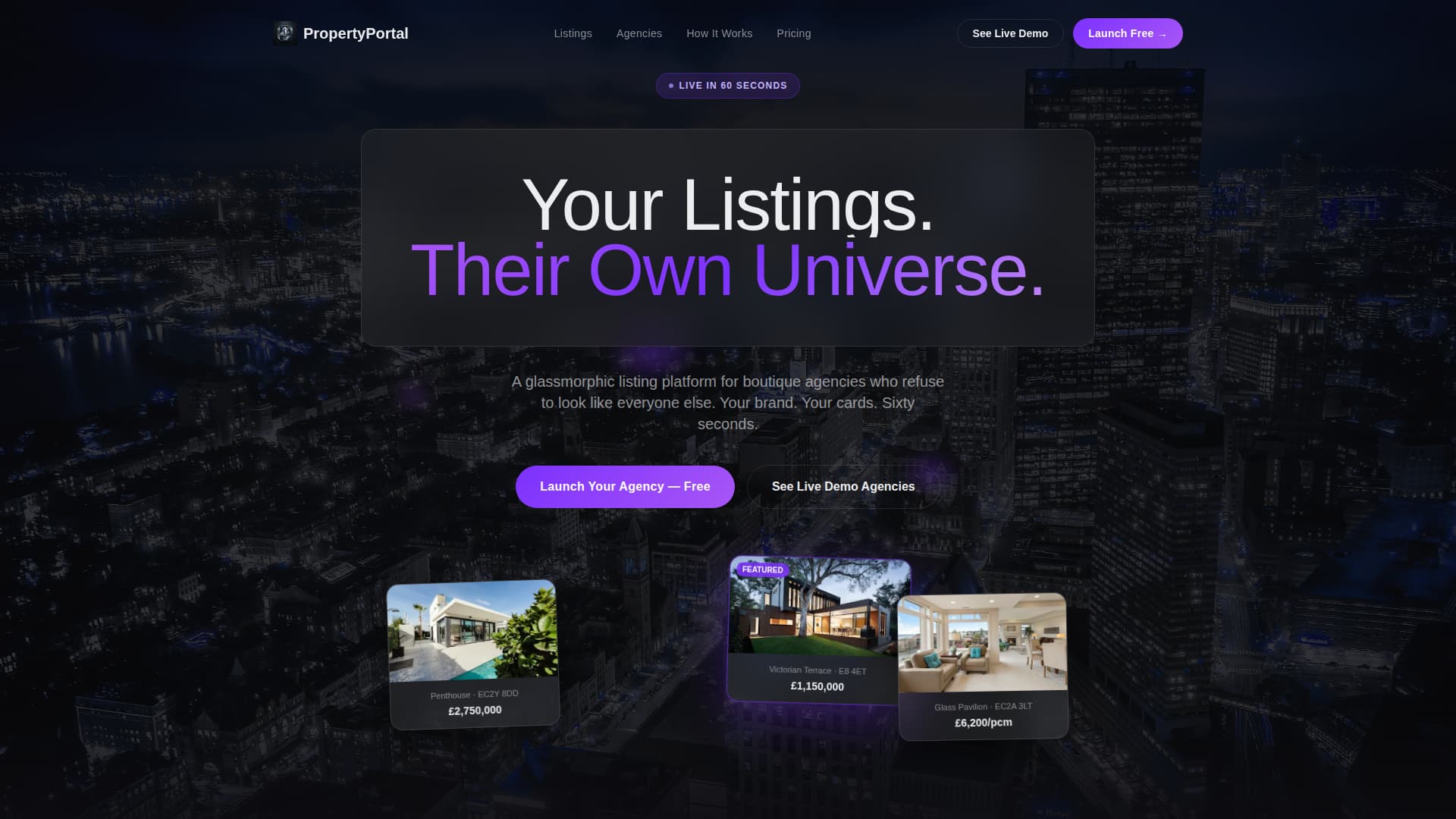 Prism — Premium Agency Brand Landing Page Template