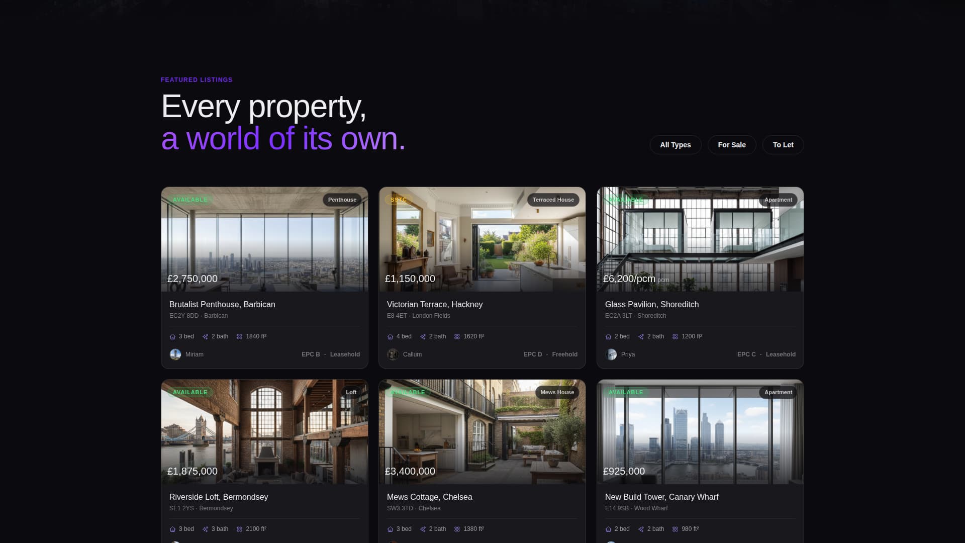 Prism — Premium Agency Brand Landing Page Template