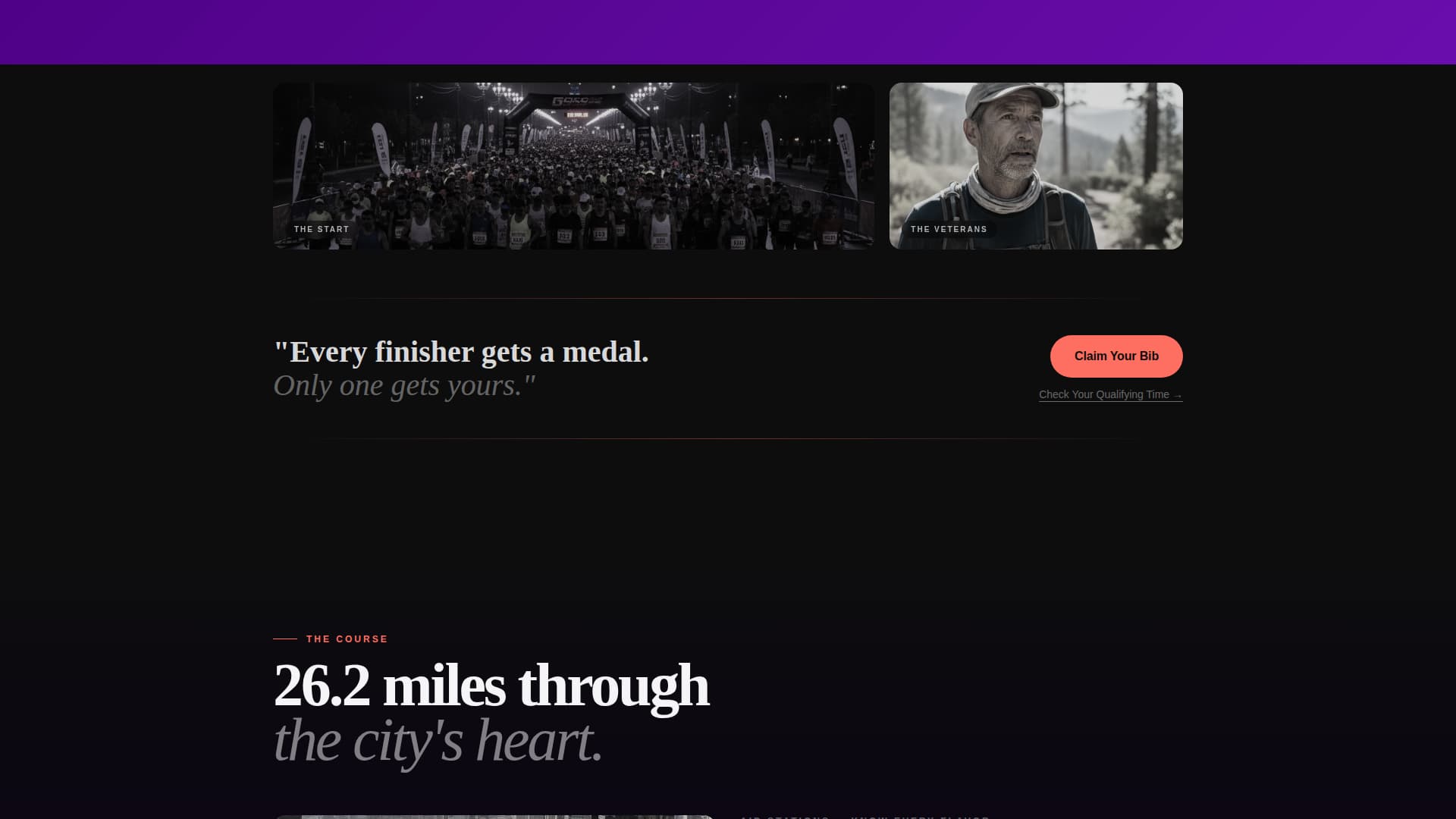 Stride - Dynamic Marathon Landing Page Template