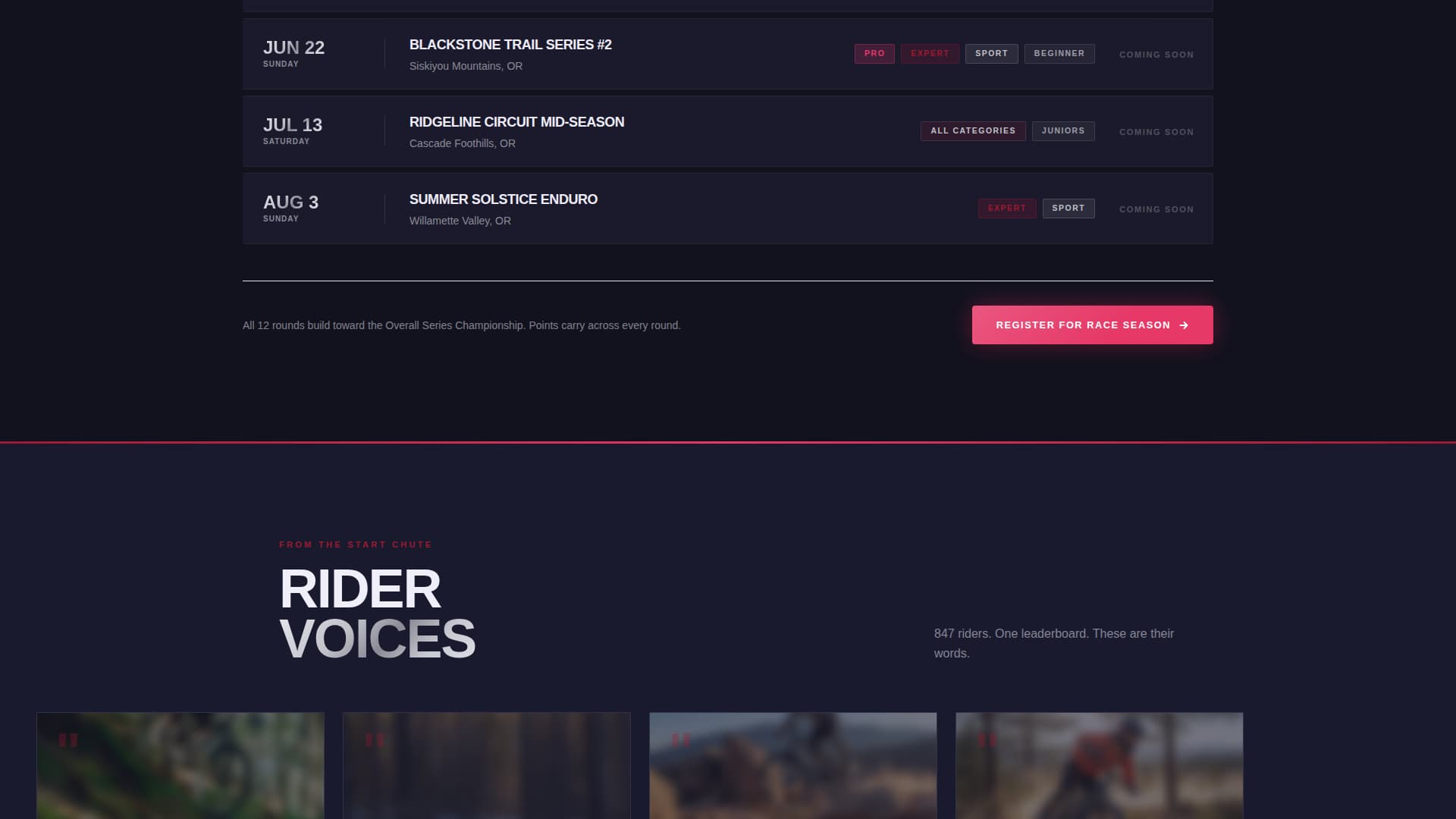 Trail — Exhilarating Mountain Biking Landing Page Template