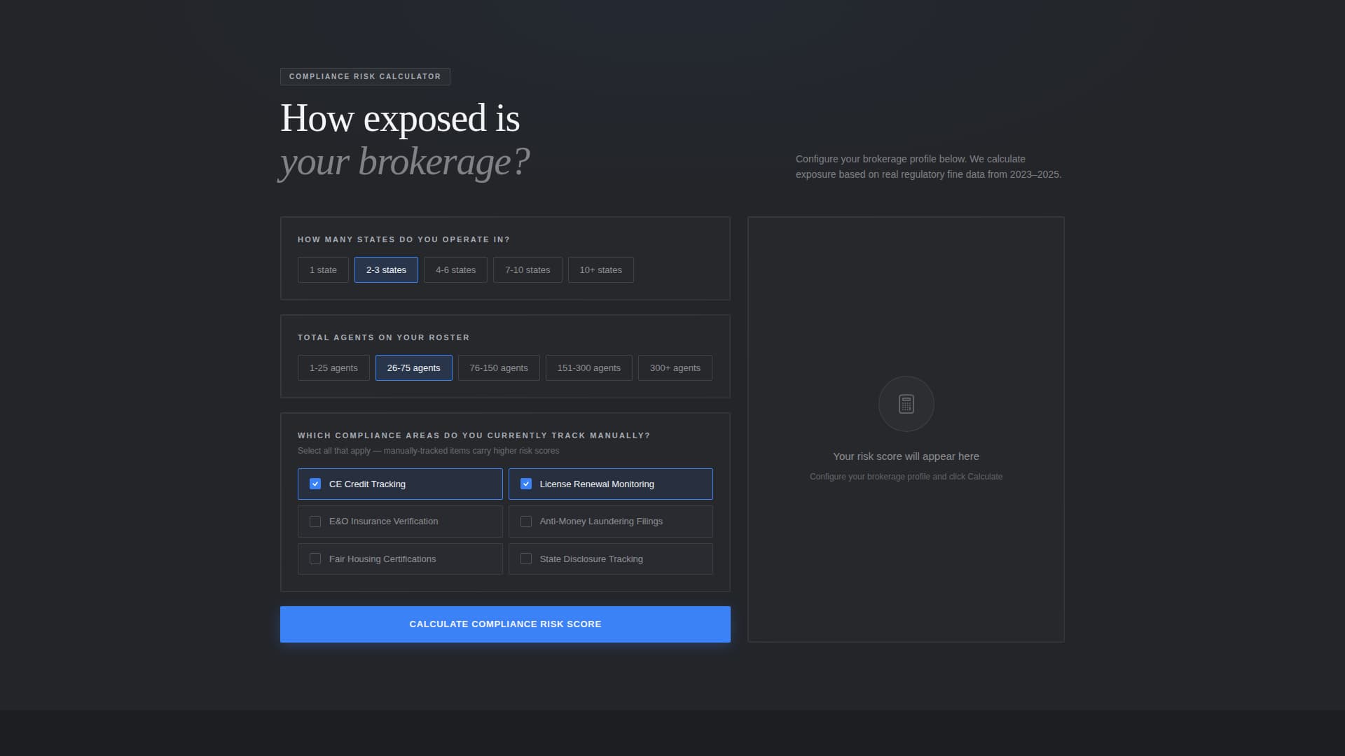 Regulate — Expert Compliance Landing Page Template