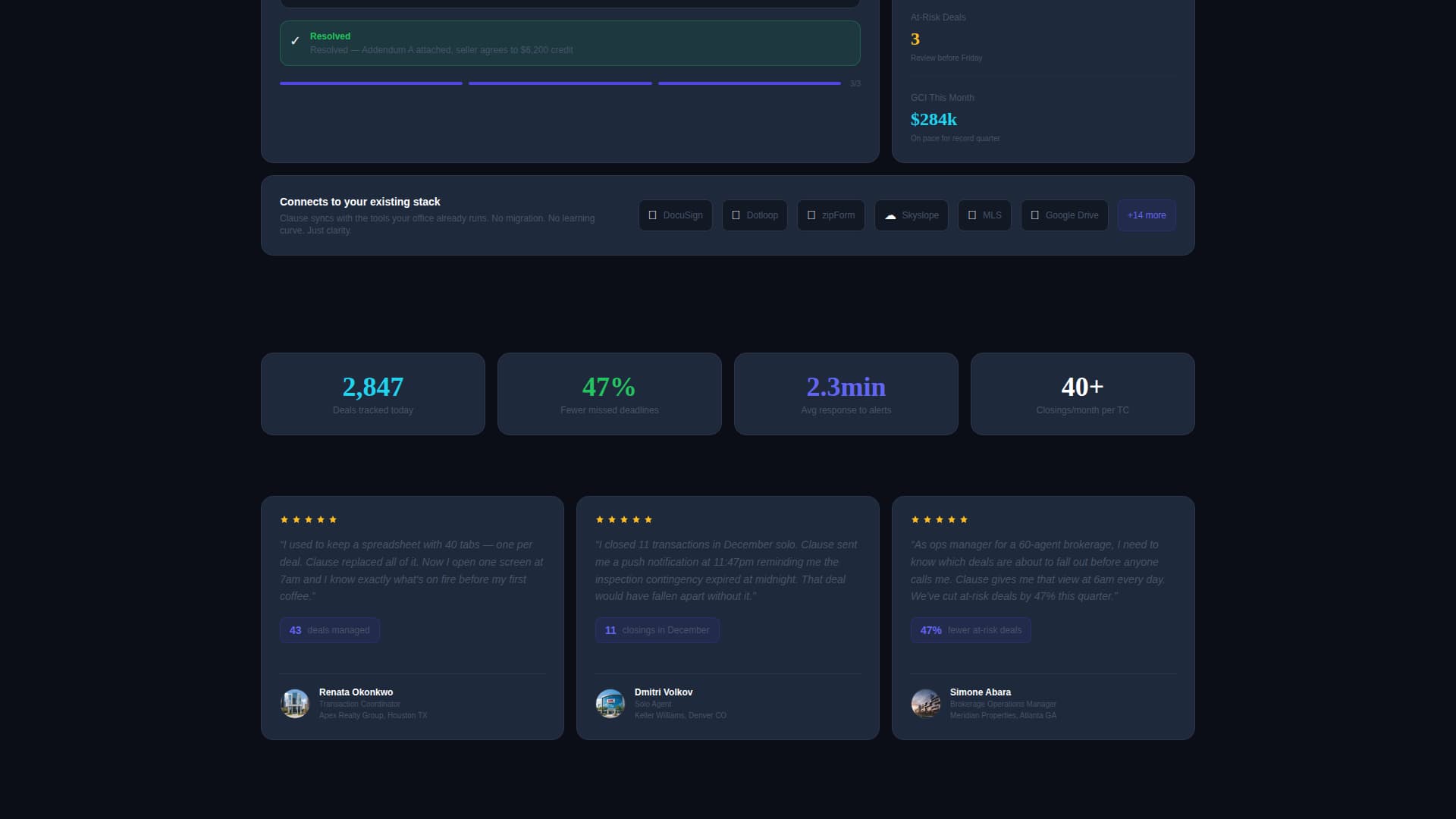 Clause - Powerful Contract Landing Page Template
