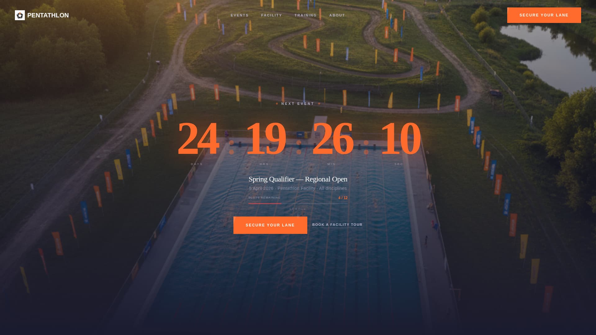 Champion — Prestigious Elite Athletics Landing Page Template