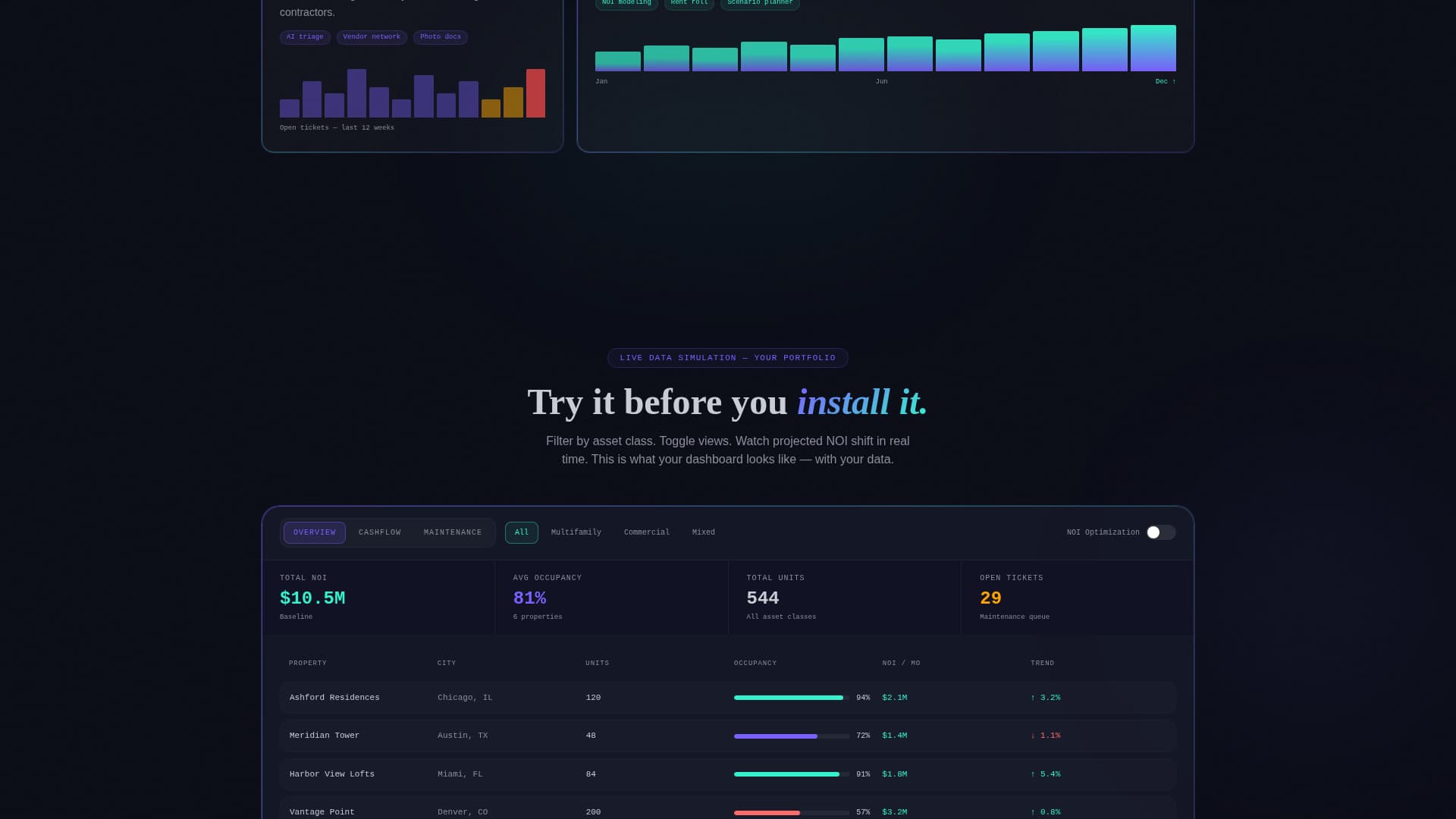 Propstack - Intelligent Portfolio Landing Page Template