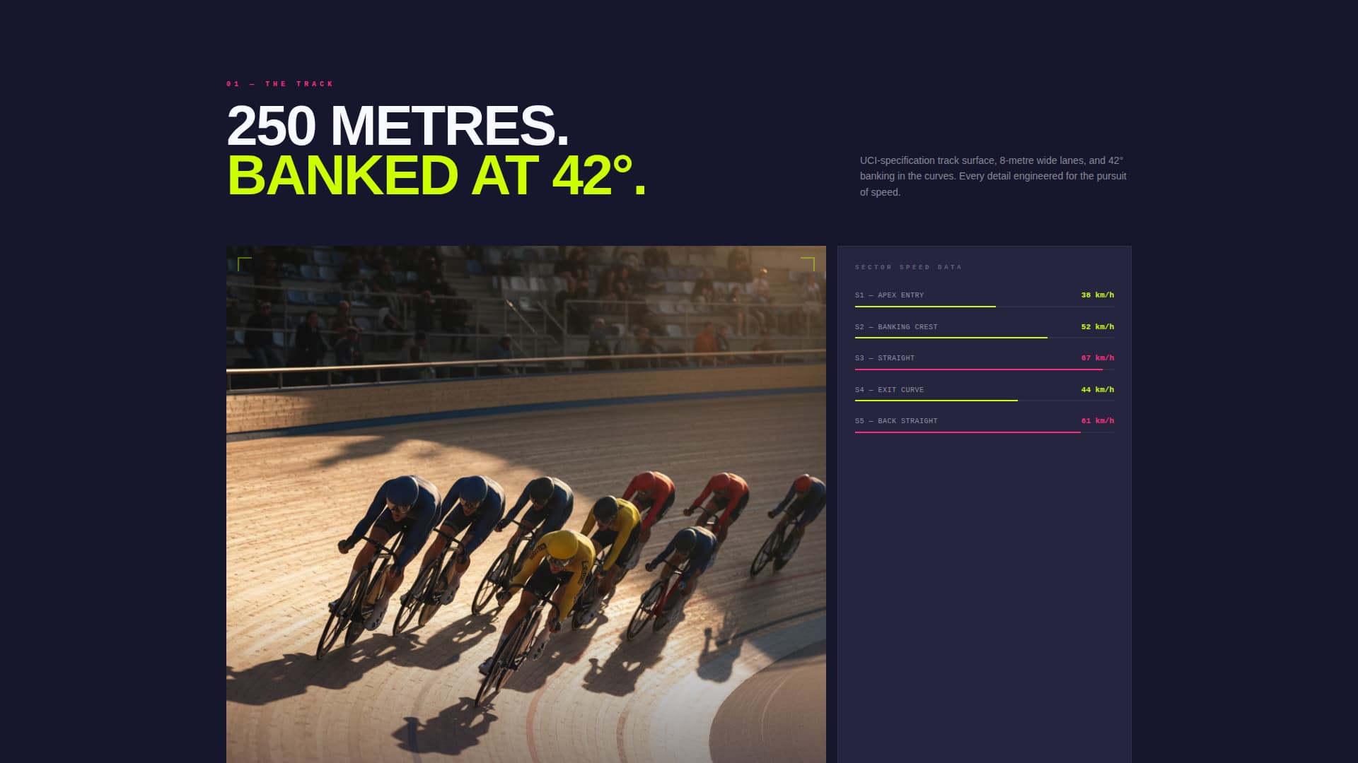 Peloton - Highvelocity Velodrome Landing Page Template