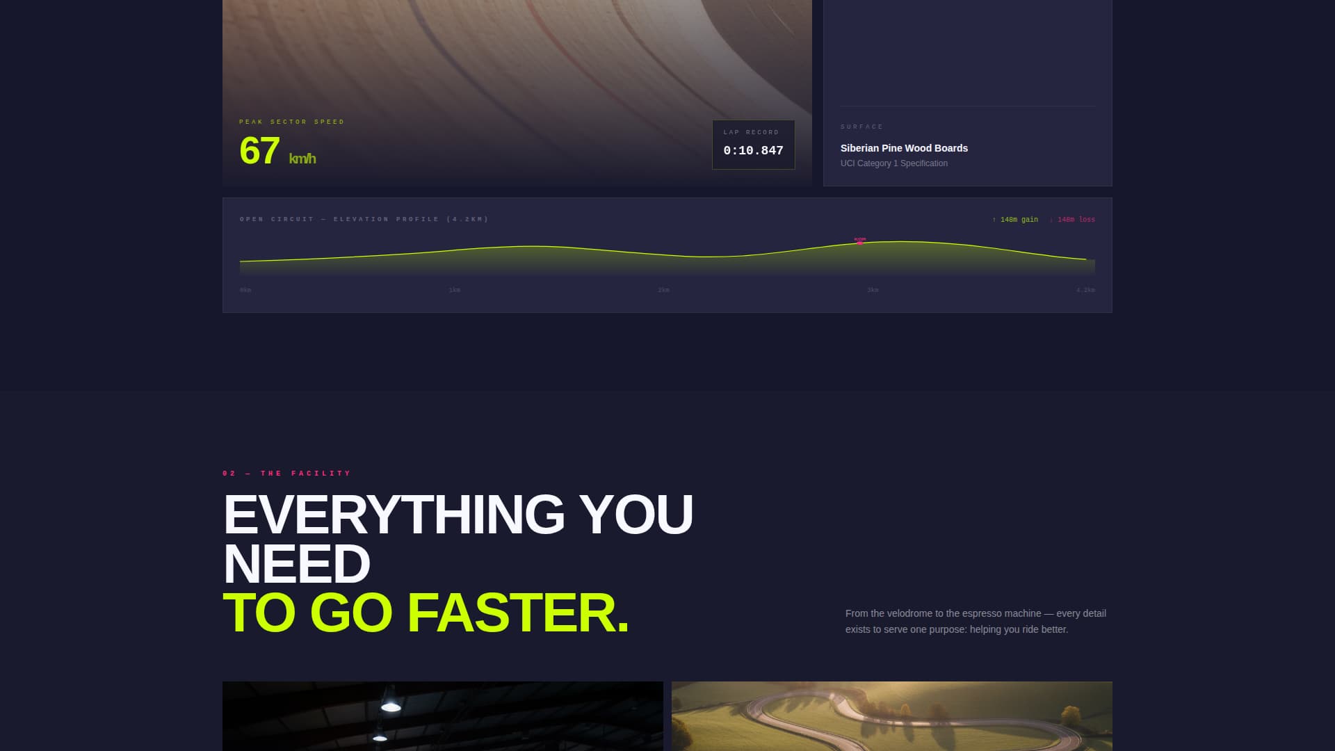 Peloton - Highvelocity Velodrome Landing Page Template