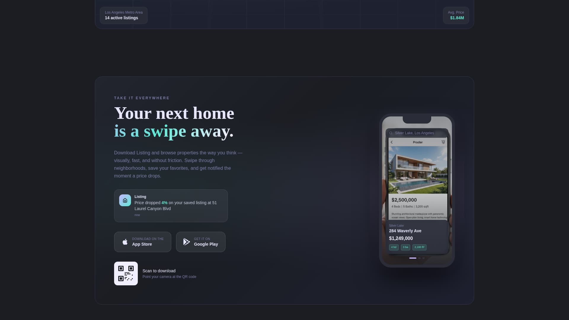 Listing - Iridescent Realestate Landing Page Template