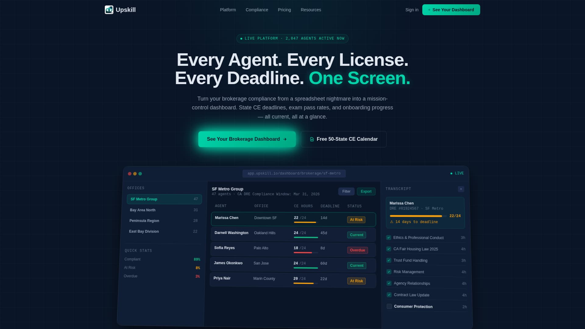 Upskill - Commandready Realestate Landing Page Template