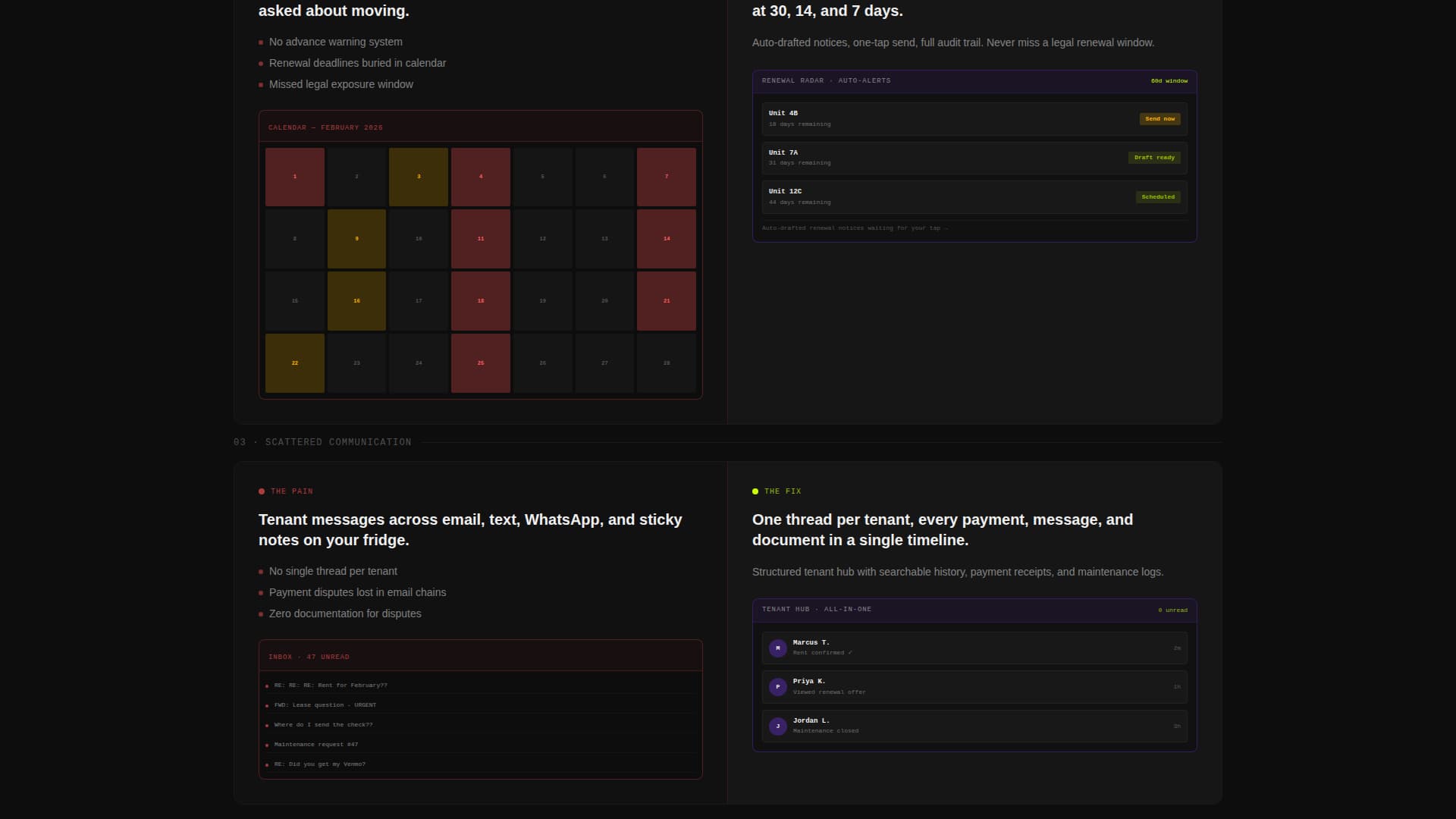 Recurr - Streamlined Propertymanagement Landing Page Template