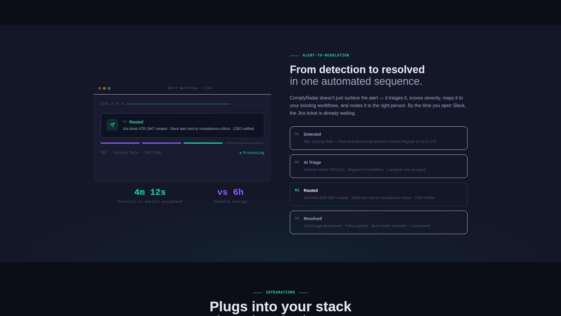 Comply - Intelligent Regtech Landing Page Template