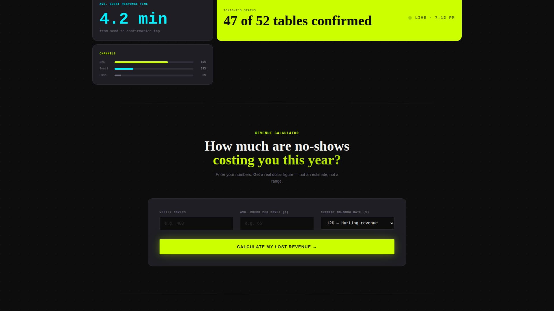 Ping - Powerful Restaurant Landing Page Template