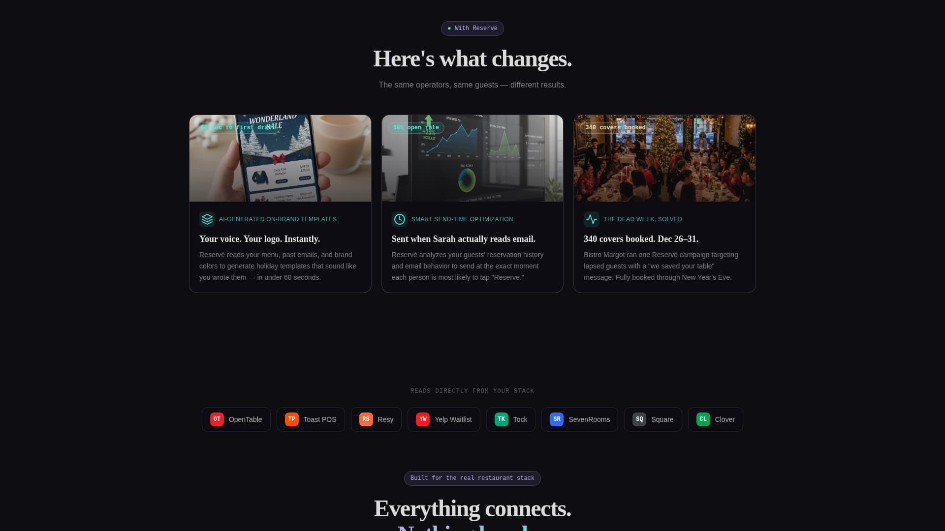 Reserv - Festive Restaurant Landing Page Template