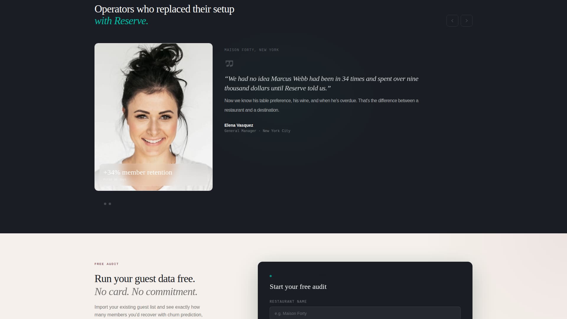 Reserve - Dynamic Restaurant Landing Page Template