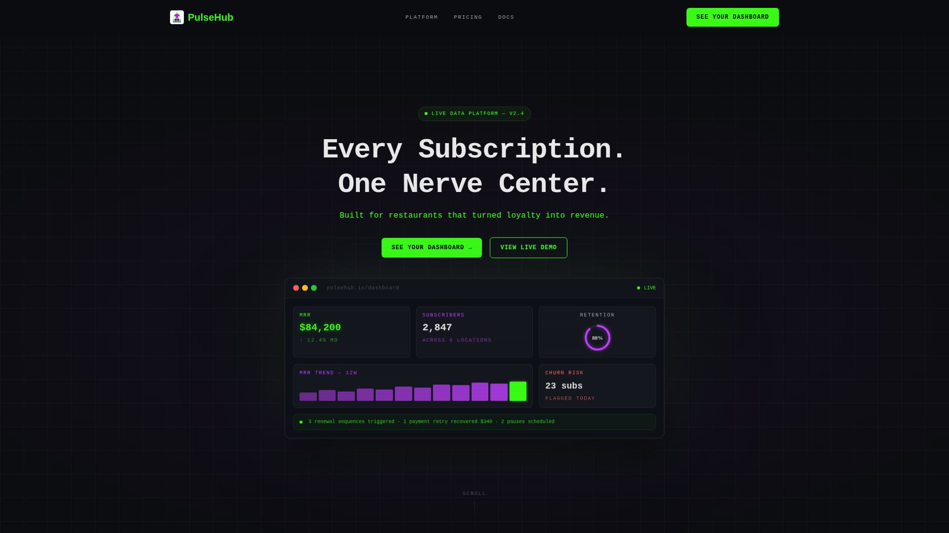 Subscribe - Powerful Restaurant Subscription Landing Page Template