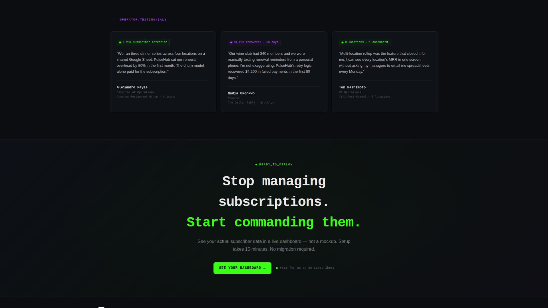 Subscribe - Powerful Restaurant Subscription Landing Page Template