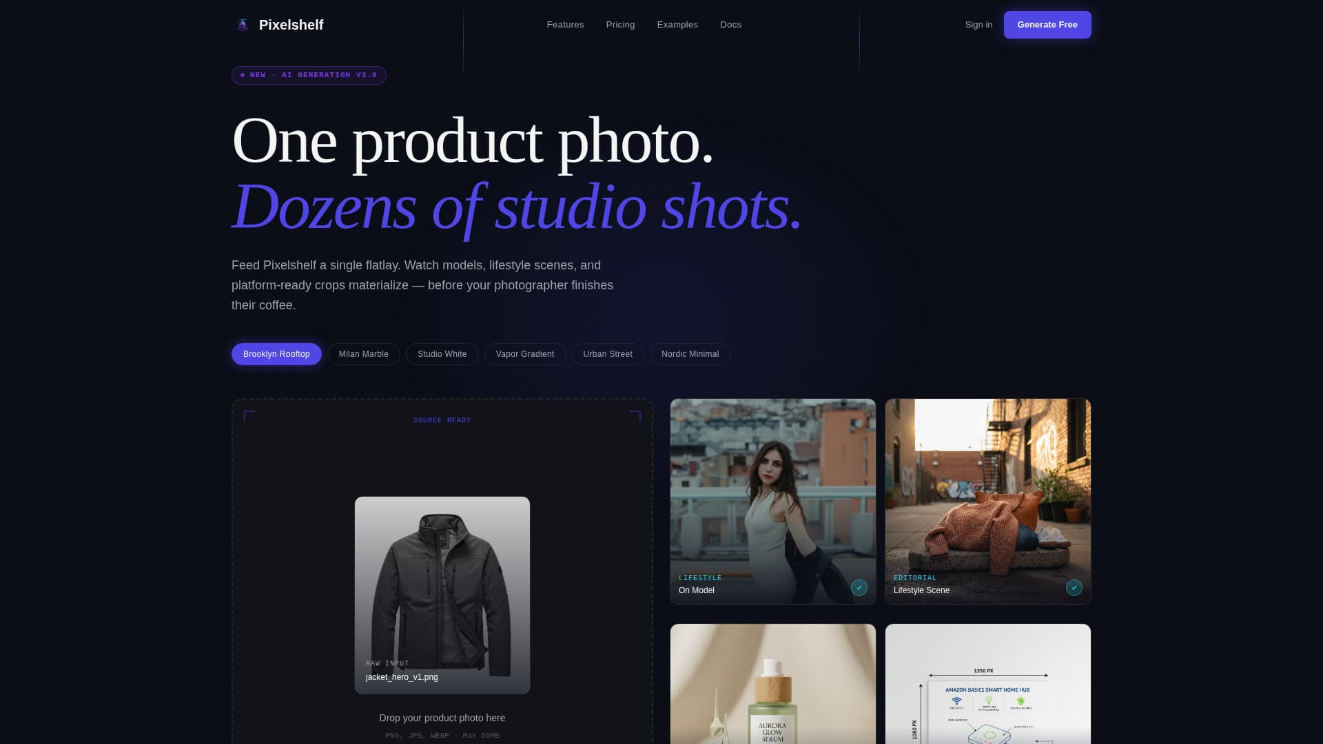 Pixelshelf - Electric Retail Landing Page Template