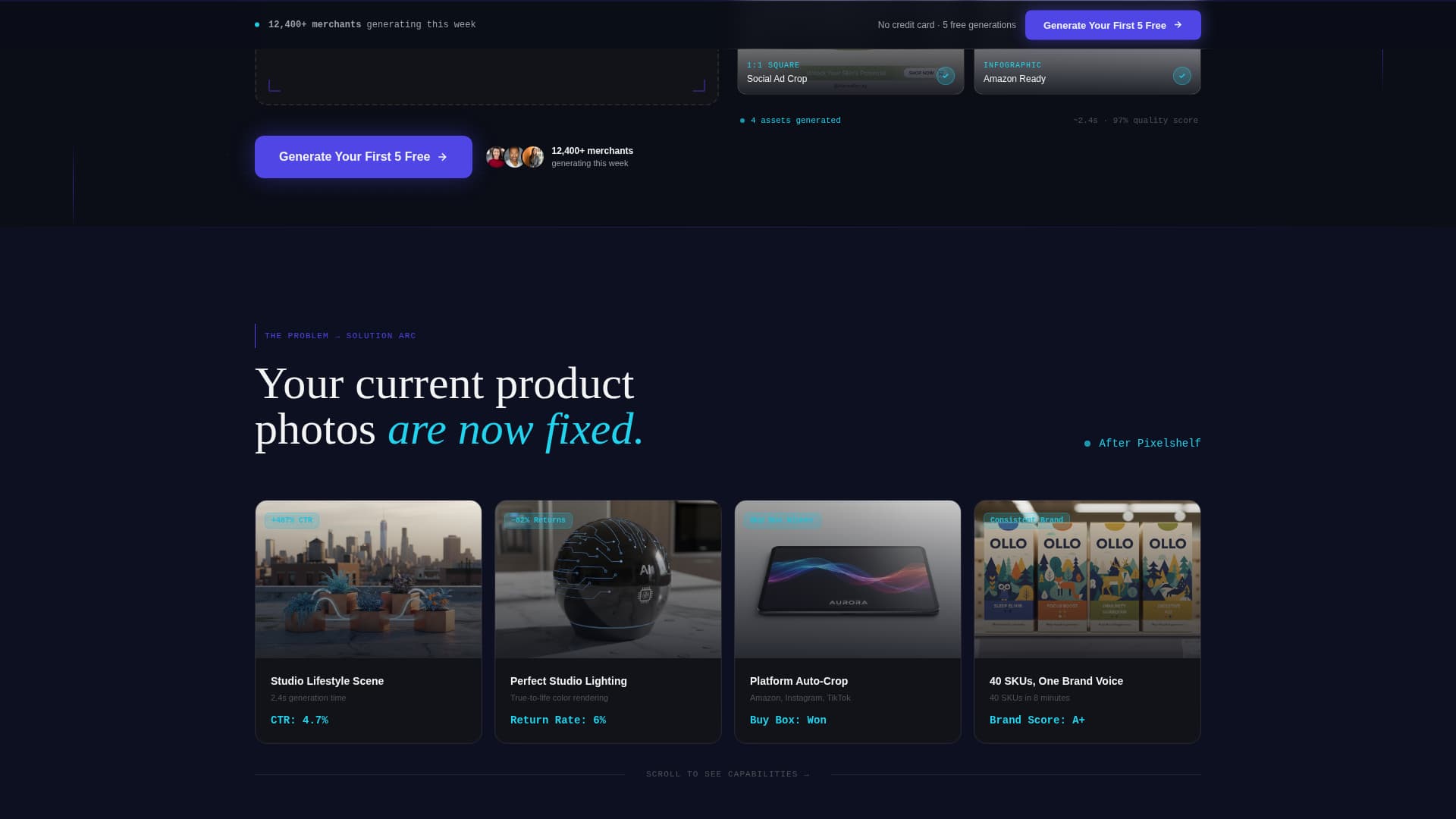 Pixelshelf - Electric Retail Landing Page Template