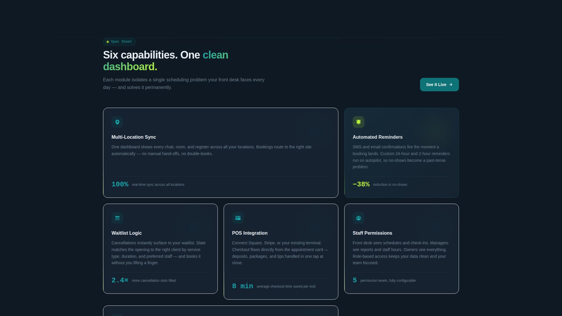 Slate - Dynamic Booking Landing Page Template