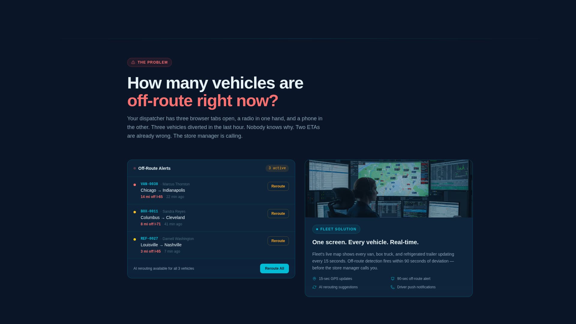 Fleet - Powerful Retail Fleet Landing Page Template