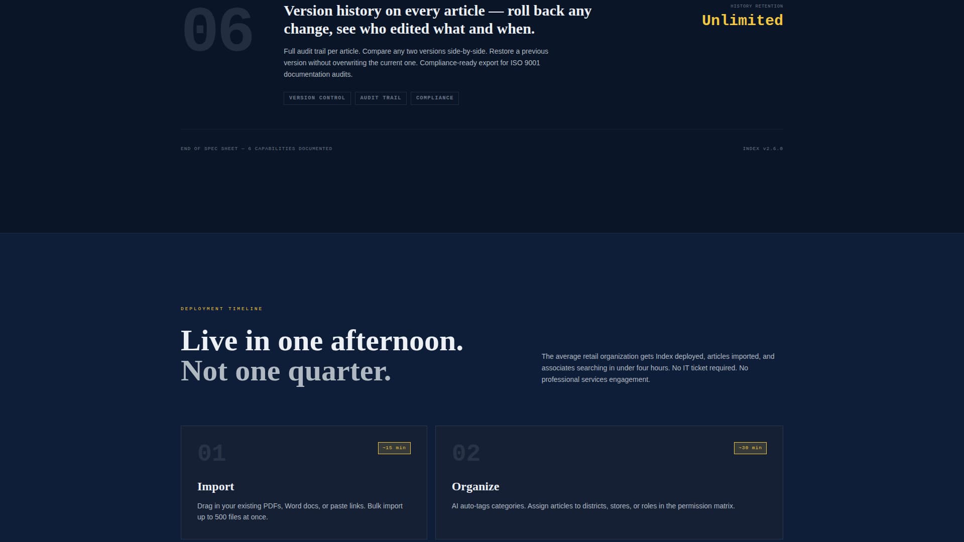 Index - Powerful Retail Knowledge Landing Page Template