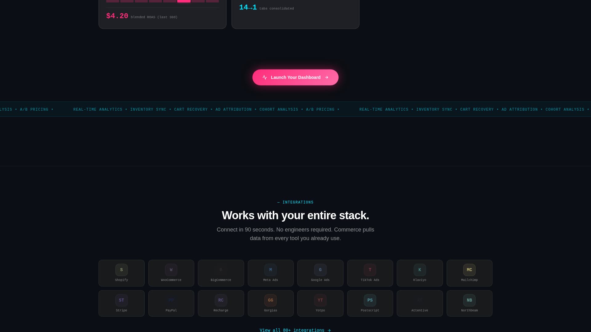 Commerce - Powerful Retail Landing Page Template