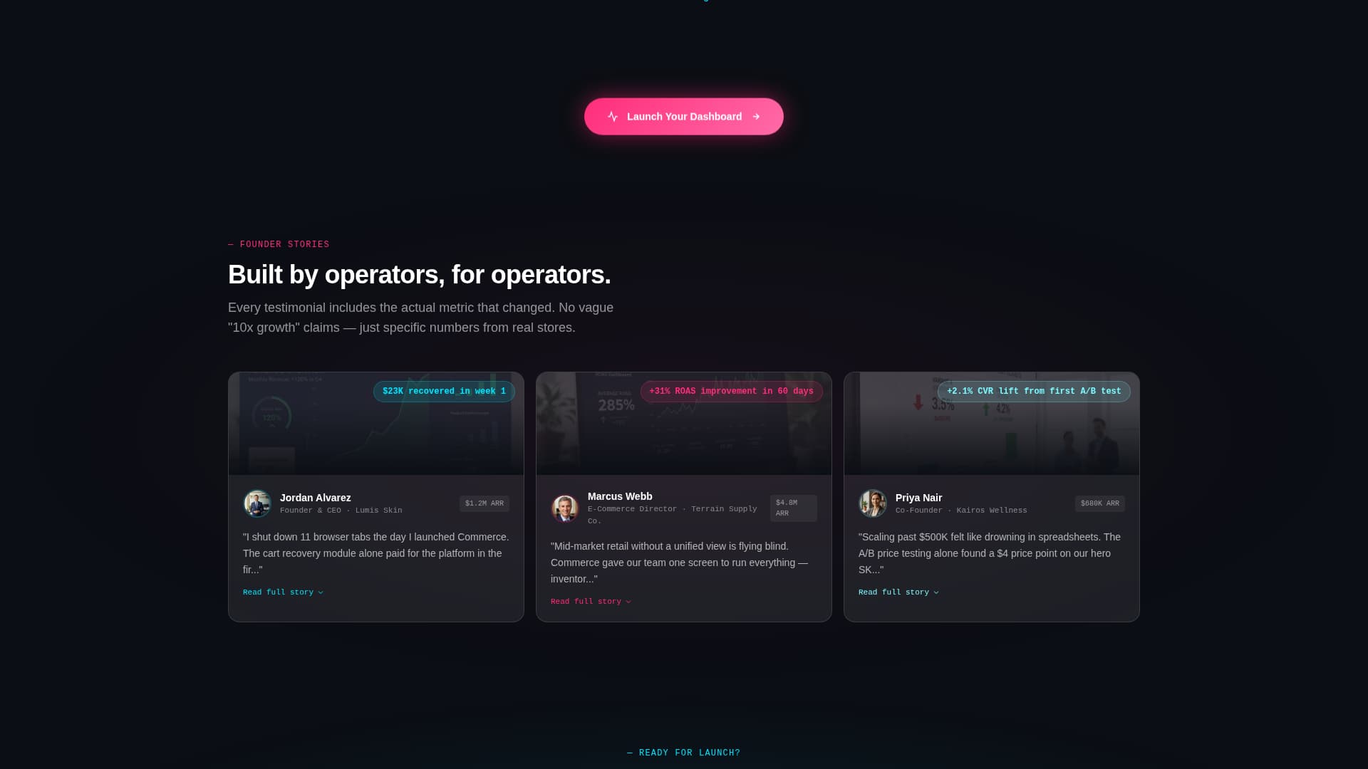 Commerce - Powerful Retail Landing Page Template