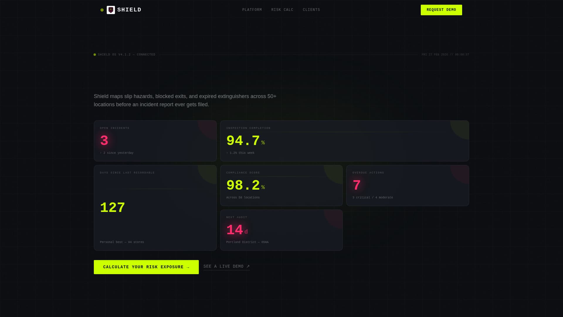 Shield - Powerful Safety Landing Page Template