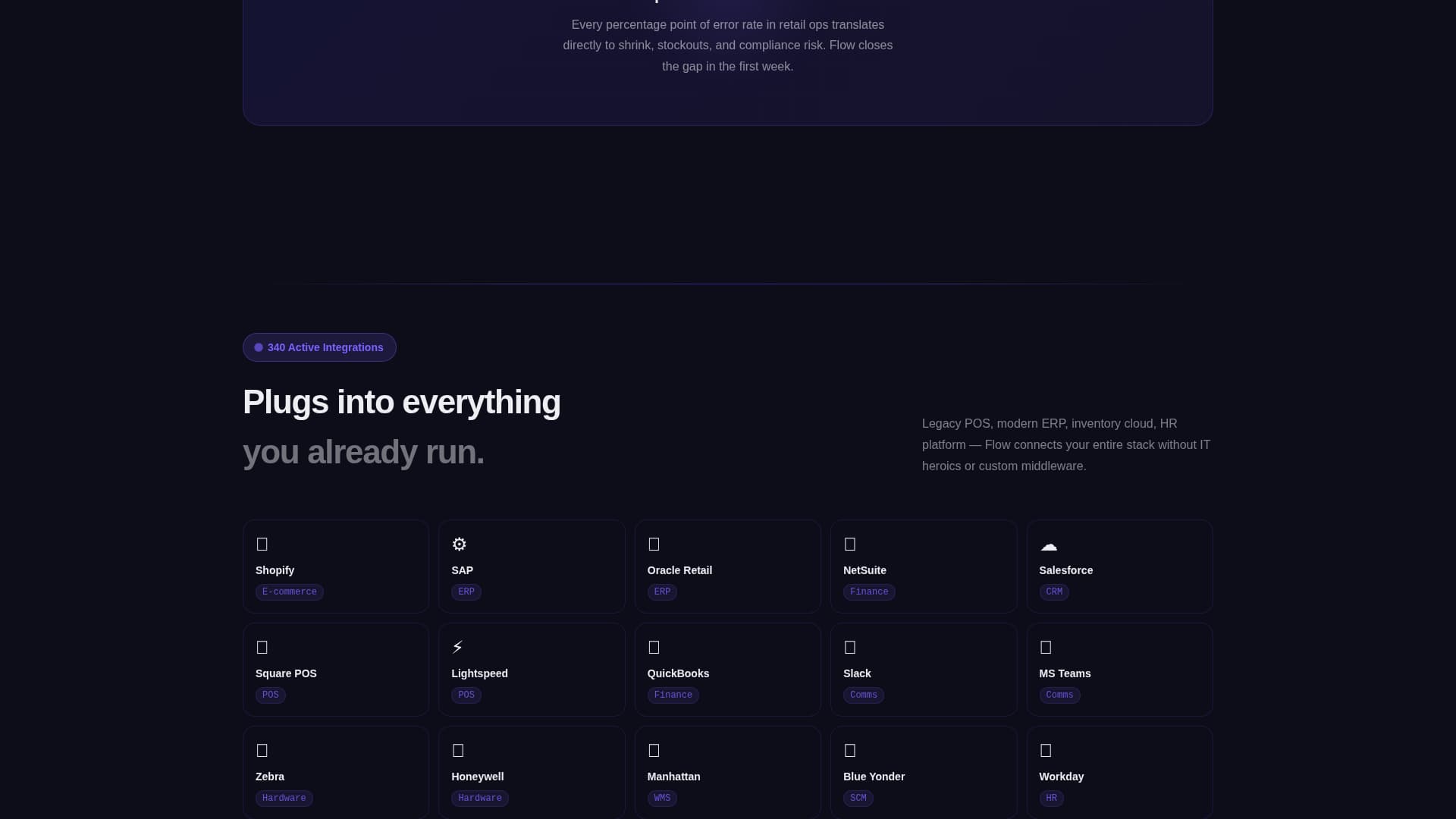 Flow - Powerful Retail Automation Landing Page Template