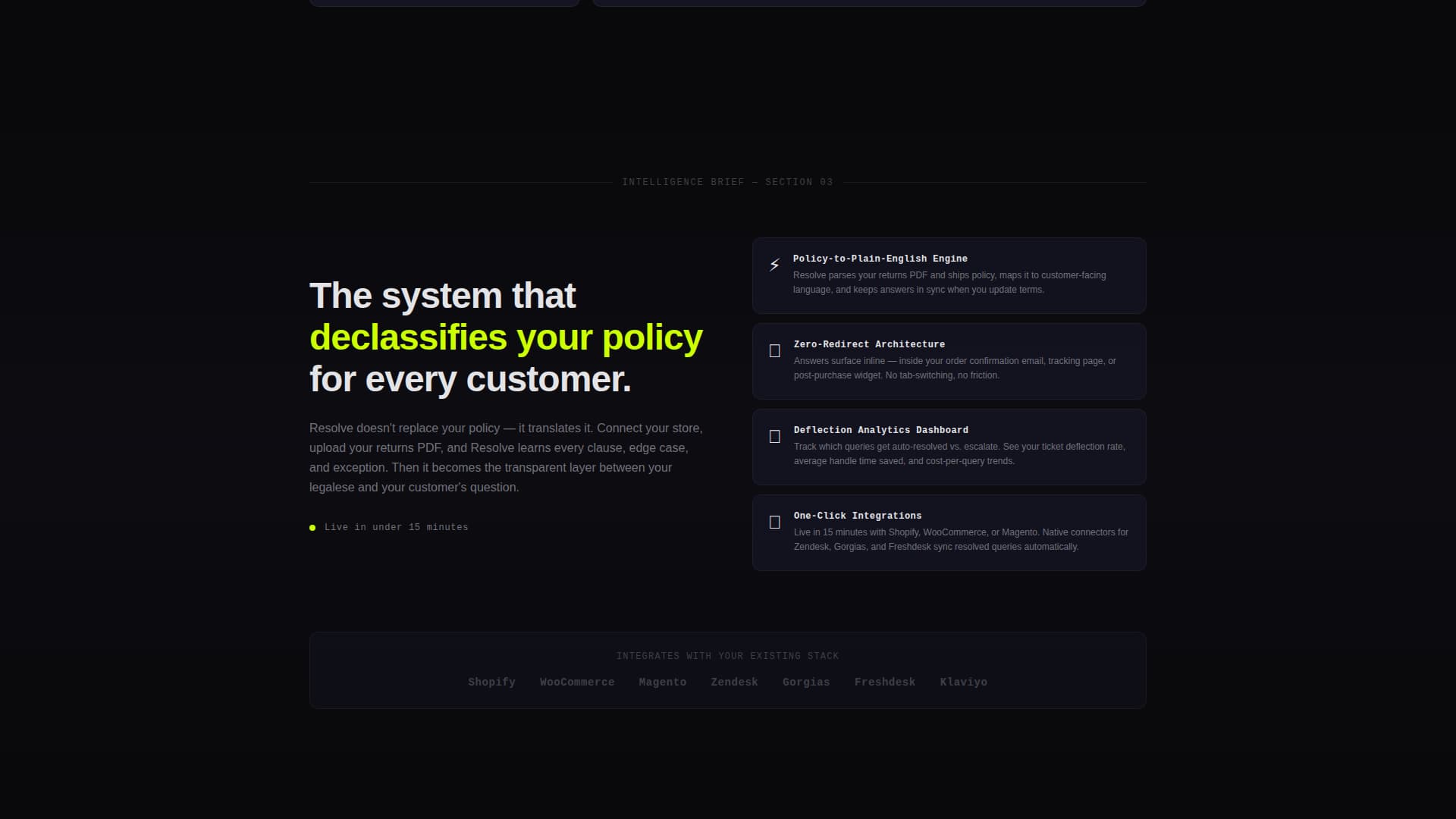 Returns - Modern & Landing Page Template