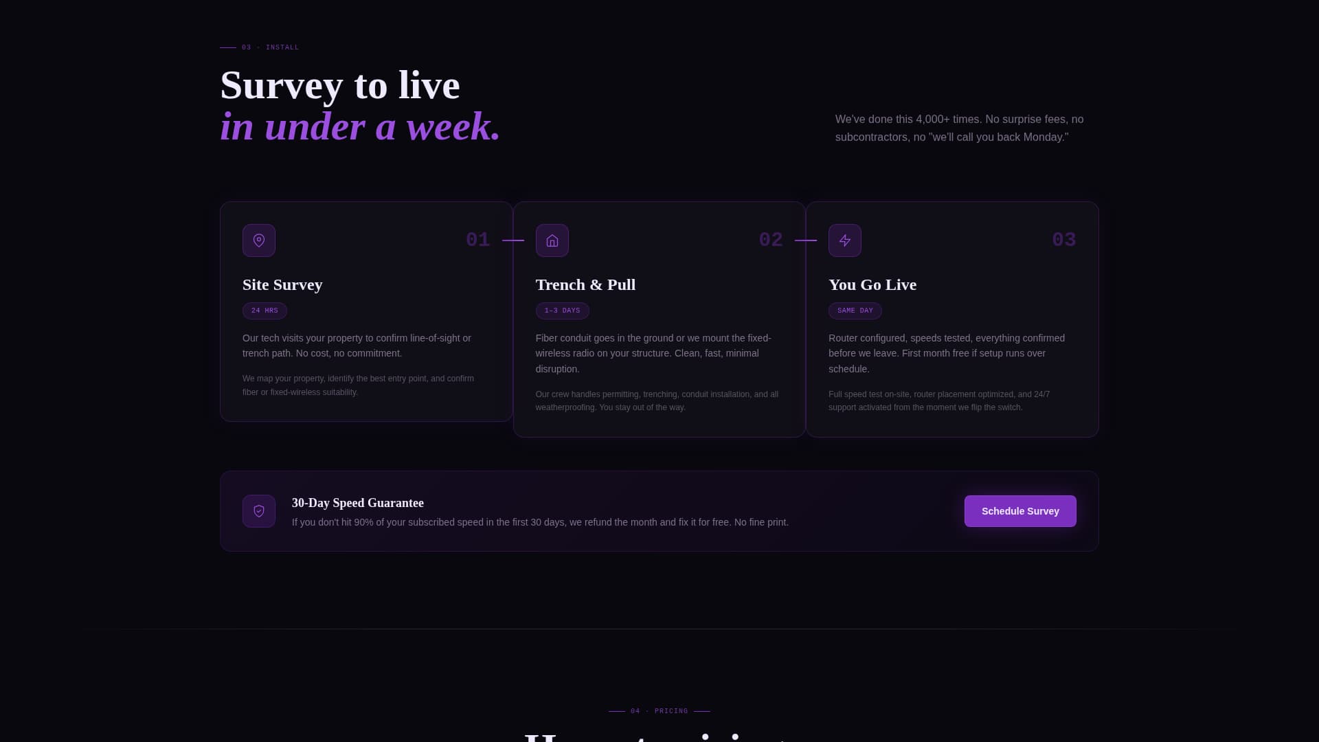 Signal - Gigabit Rural Internet Landing Page Template