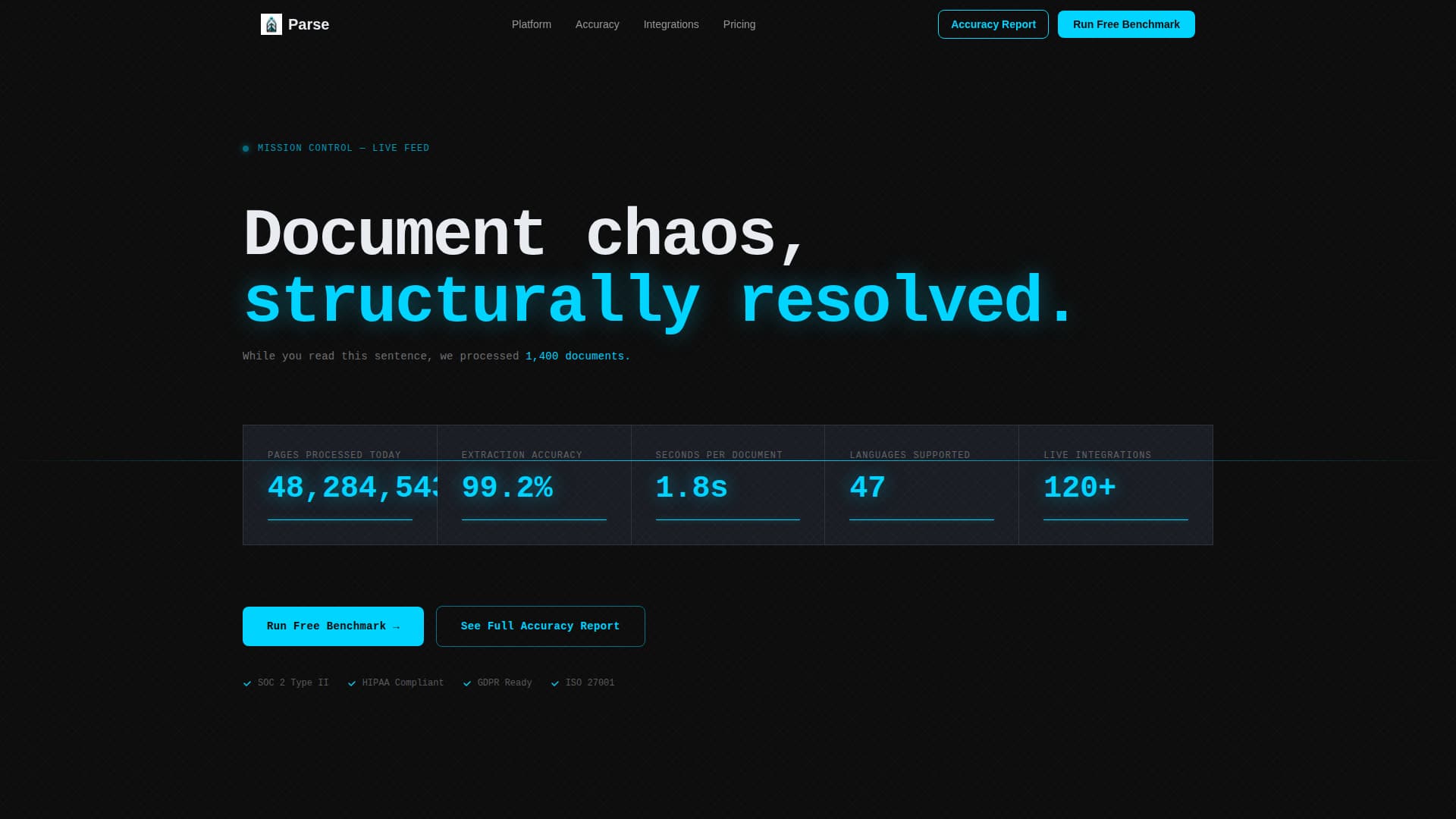 Scan — Document Processing Landing Page Template