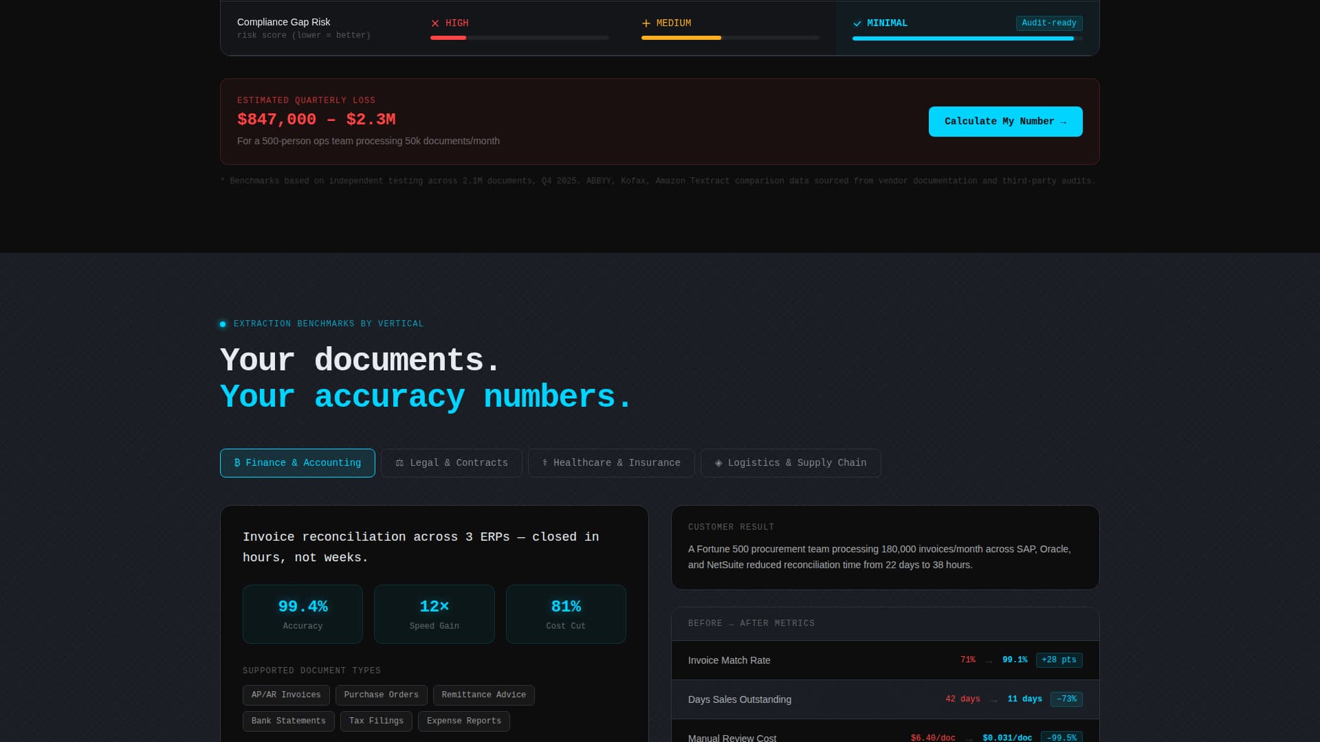 Scan — Document Processing Landing Page Template