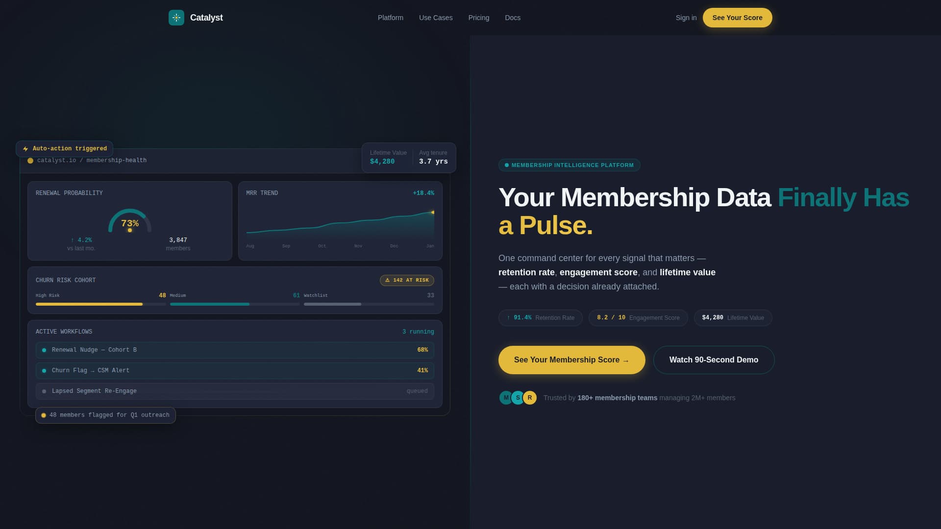 Catalyst - Powerful Membership Landing Page Template