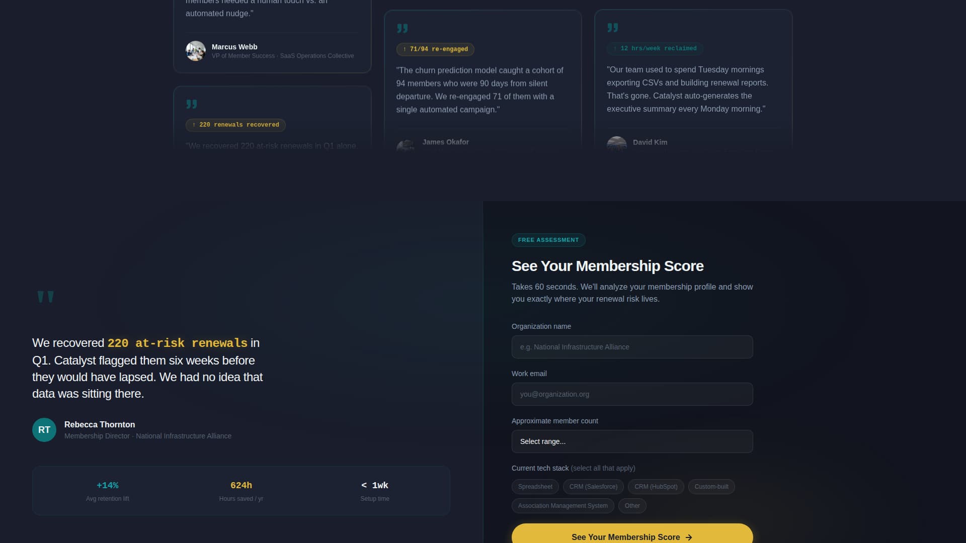 Catalyst - Powerful Membership Landing Page Template