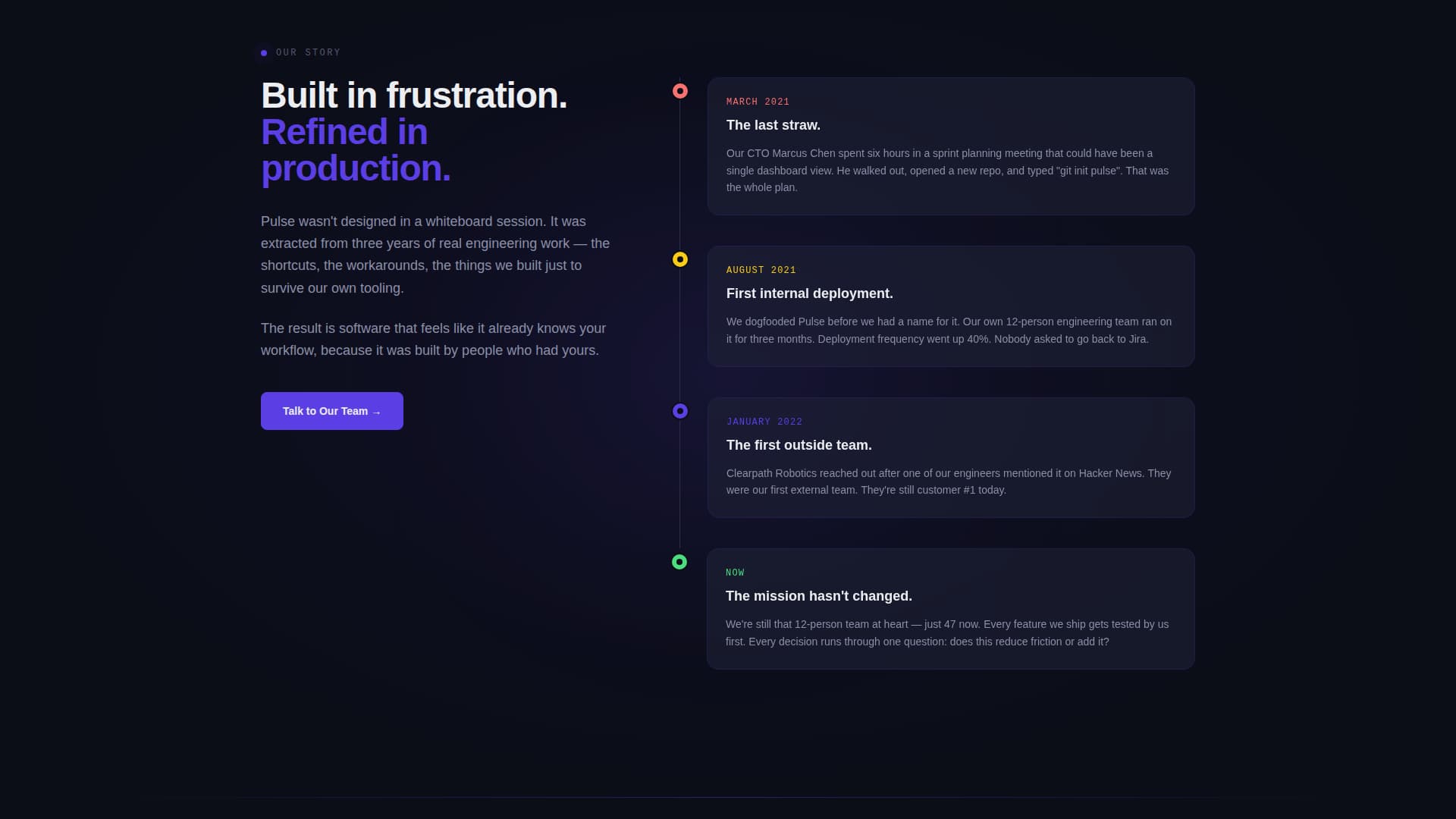 SaaS Problem-to-Solution Trust Building Website Template