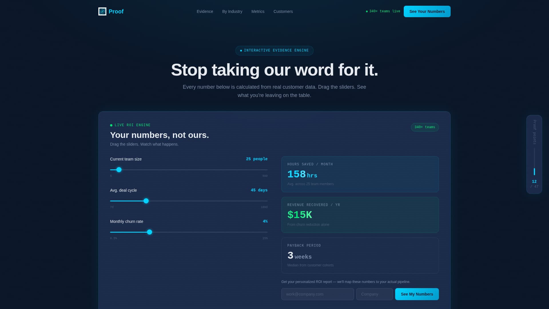 SaaS Social Proof & ROI Evidence Website Template for B2B Buyers