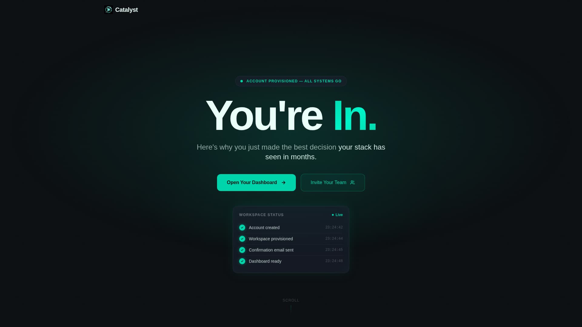 SaaS Post-Signup Activation & Onboarding Website Template