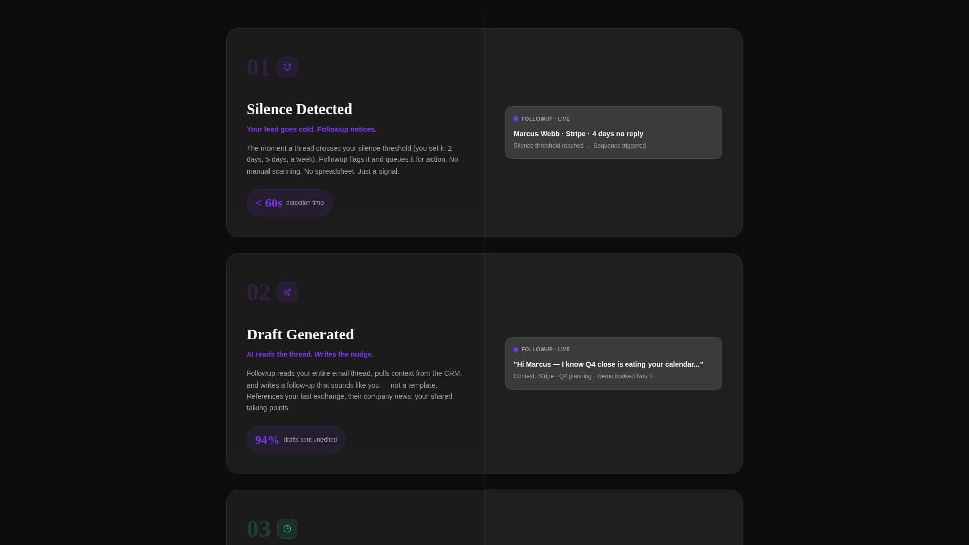 Followup - Precision SaaS Landing Page Template