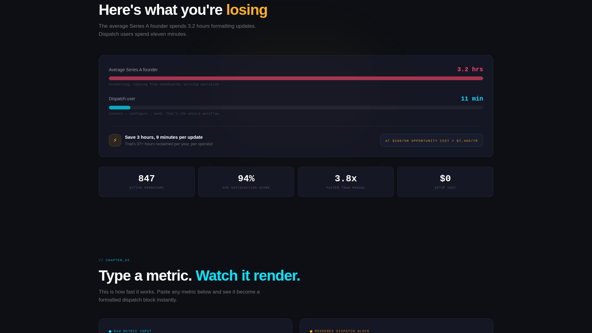 Dispatch - Highimpact SaaS Landing Page Template
