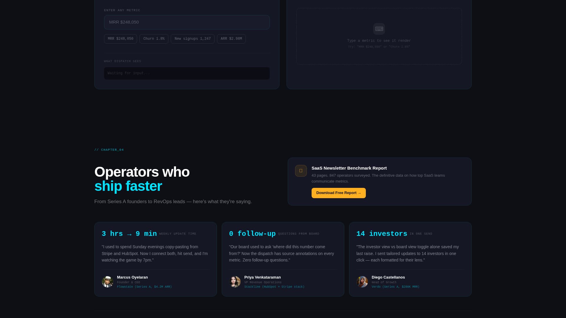 Dispatch - Highimpact SaaS Landing Page Template