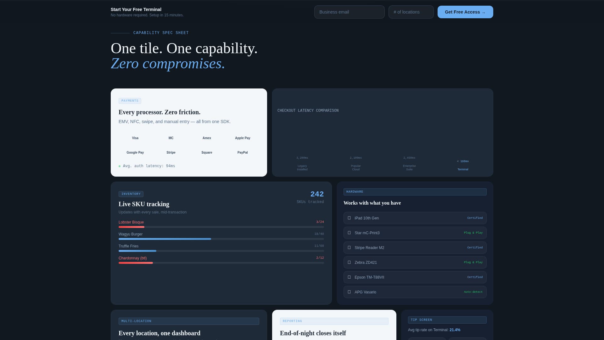 Nexus — Point of Sale Landing Page Template