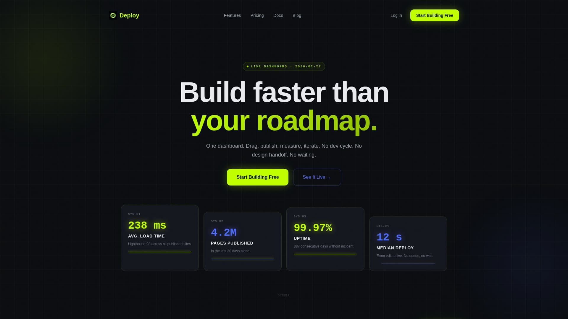 Deploy - Powerful SaaSbuilder Landing Page Template