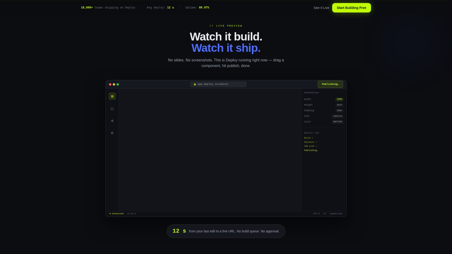 Deploy - Powerful SaaSbuilder Landing Page Template